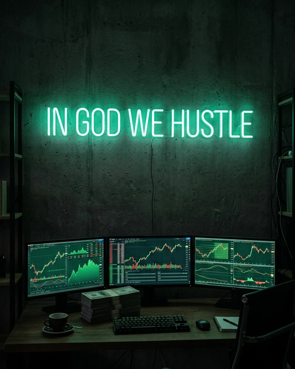 IN GOD WE HUSTLE（LEDネオンサイン）のイメージ