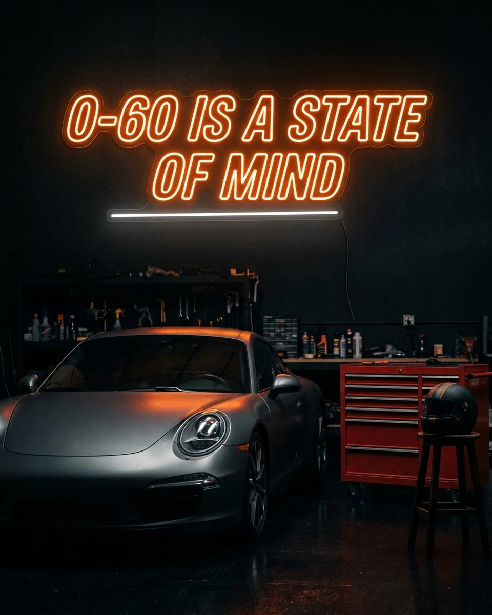 0-60 IS A STATE OF MIND（LEDネオンサイン）のイメージ