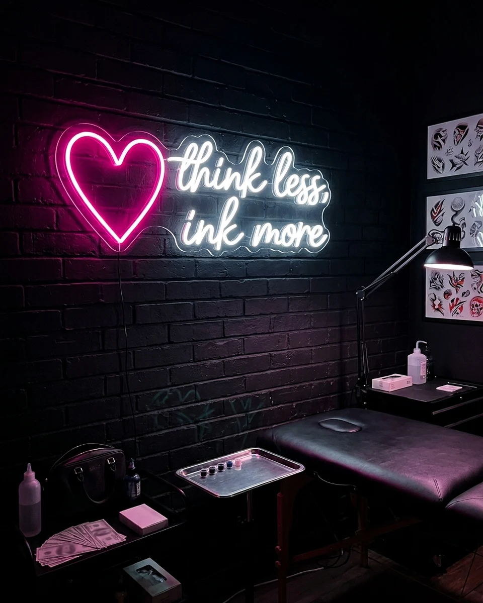 THINK LESS INK MORE（LEDネオンサイン）のイメージ