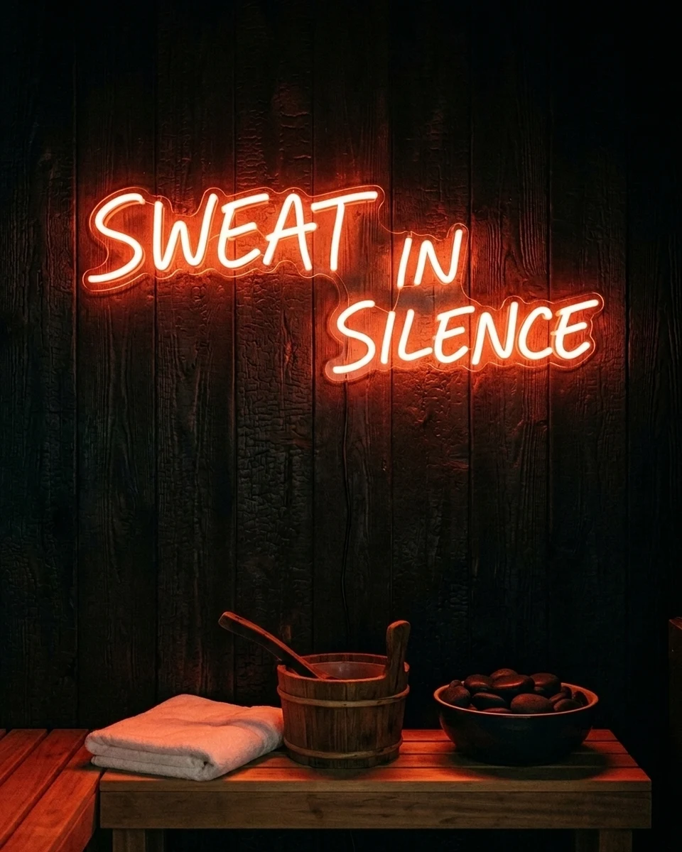 SWEAT IN SILENCE（LEDネオンサイン）のイメージ